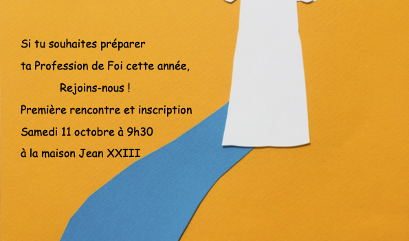 Préparation profession de foi