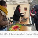 Remerciements après le repas de Noël pour les amis de la rue